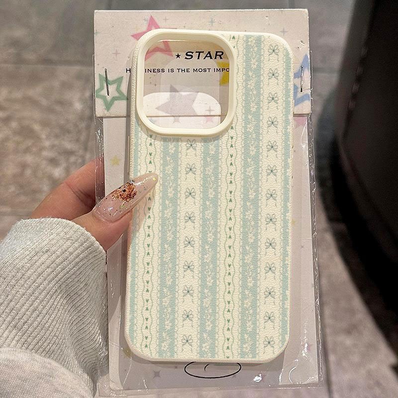 Fresh Light Green Bow Lace Str - Matte Pc Case review and price
