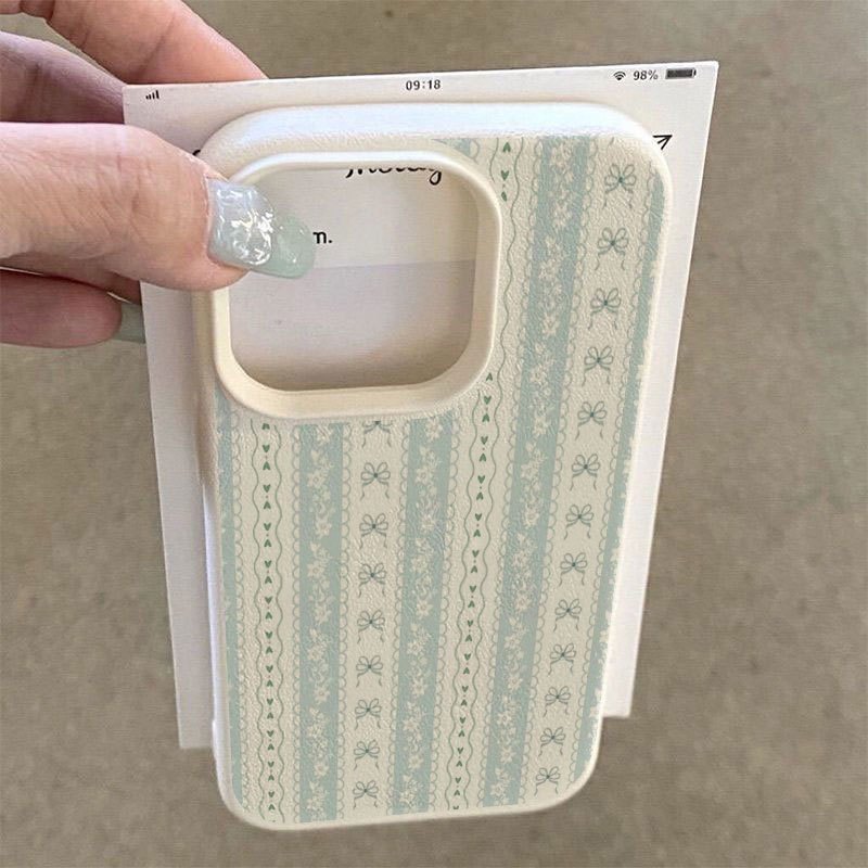 Fresh Light Green Bow Lace Str - Matte Pc Case review and price