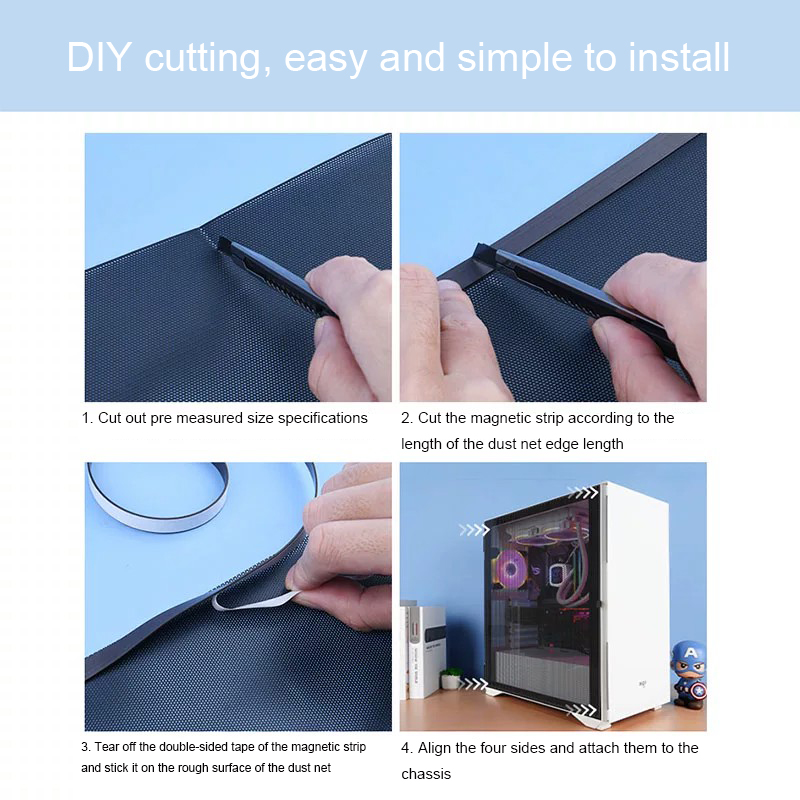 Computer Case PVC Dustproof Me - Dust Filter Pc review and price